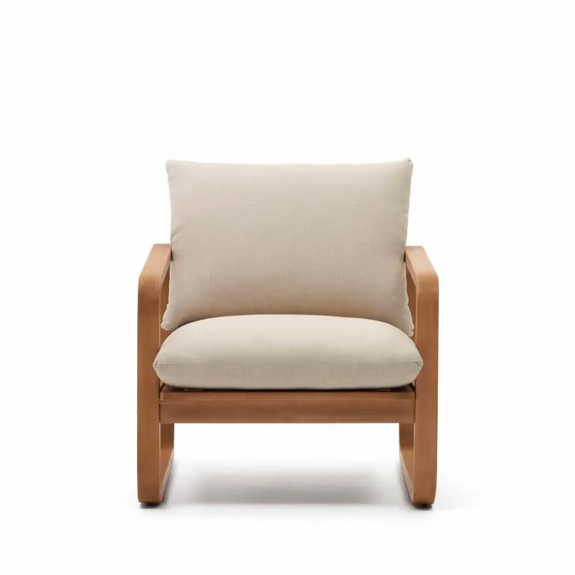 Kave Home Loungesessel|Gartenstühle-Sessel Sacaleta Beige