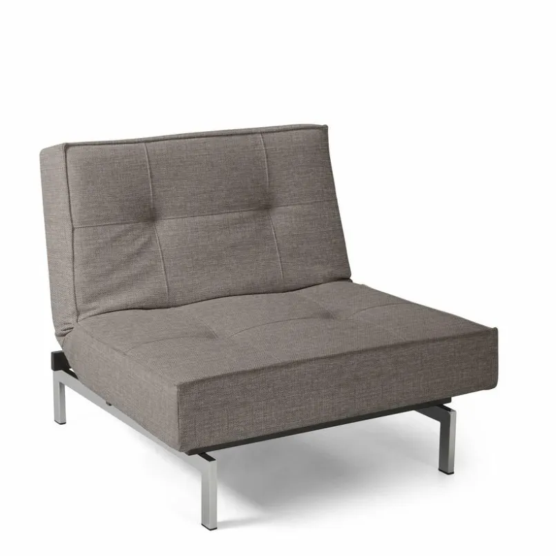 Sessel|INNOVATION LIVING Sessel Splitback Chrom Grey