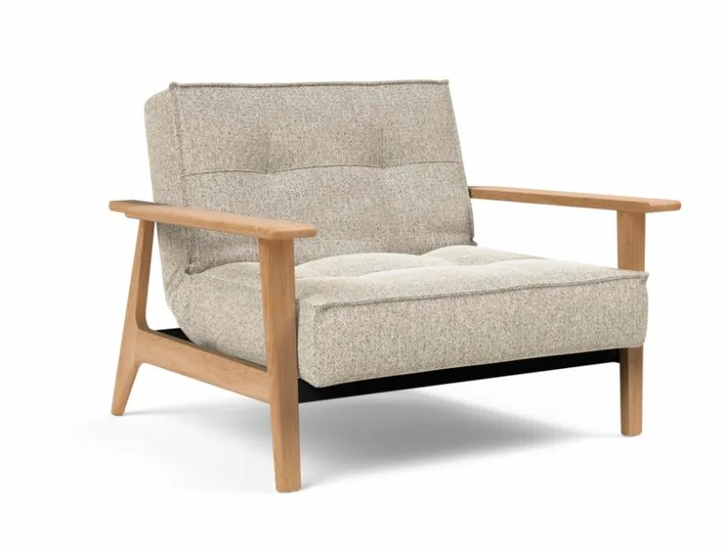 INNOVATION LIVING Sessel-Sessel Splitback Frej Eiche Off White