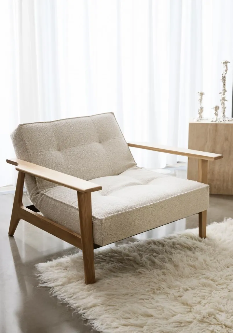 INNOVATION LIVING Sessel-Sessel Splitback Frej Eiche Off White