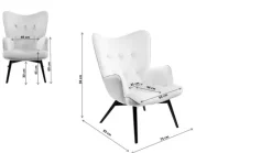 KARE DESIGN Sessel-Sessel Vicky Grau