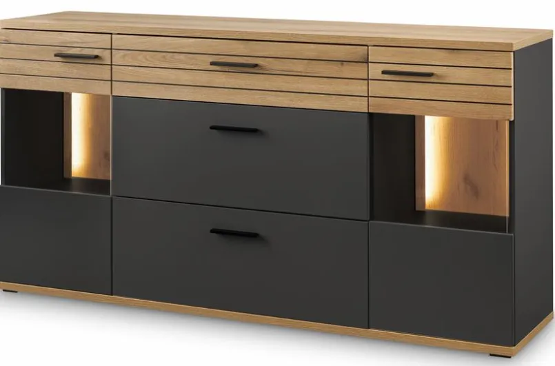 Kommoden|set one by Musterring Sideboard Quincy Anthrazit