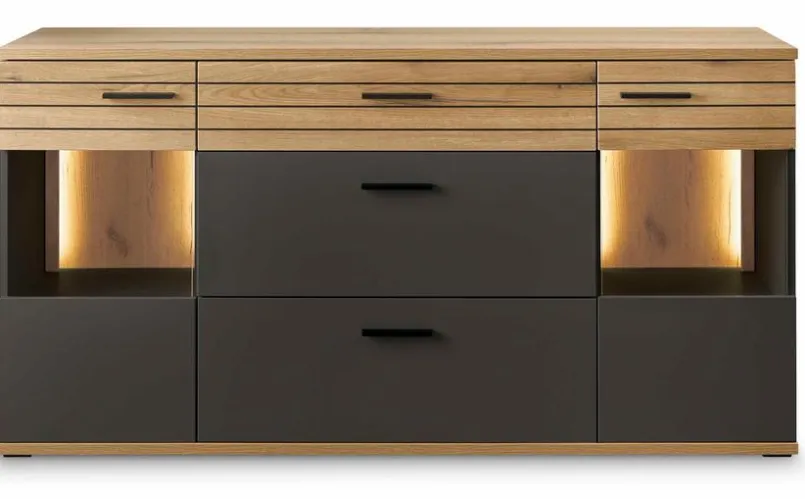 Kommoden|set one by Musterring Sideboard Quincy Anthrazit