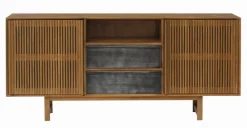 Kommoden|Kommoden|Portobello Sideboard Allure Iron Nussbaum