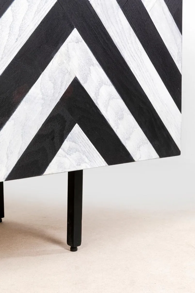 KARE DESIGN Kommoden-Sideboard Arctic 87181 Schwarz / Weiß