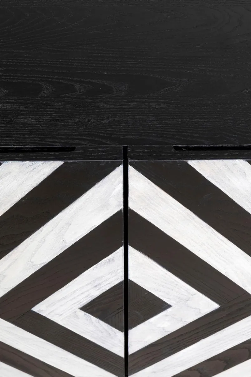 KARE DESIGN Kommoden-Sideboard Arctic 87181 Schwarz / Weiß