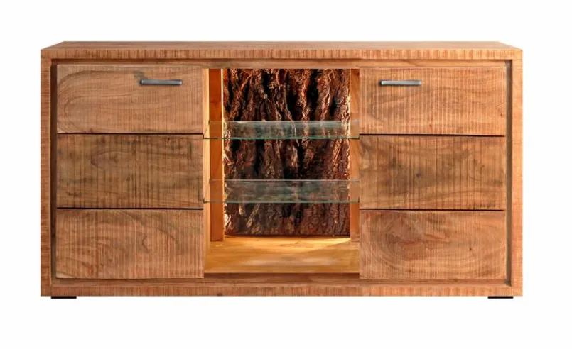 Kommoden|Kommoden|WOLFMÖBEL Sideboard Bark 4060 Akazie