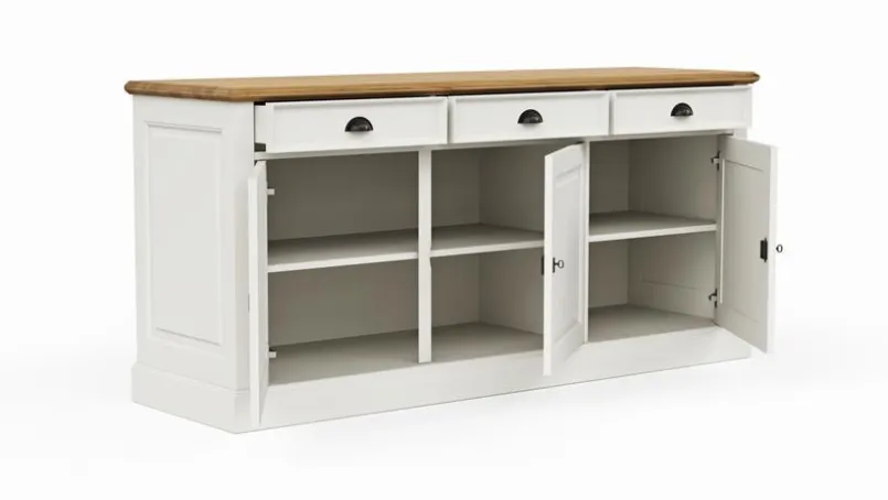 Stilreich Kommoden|Kommoden-Sideboard Barreiro Weiß