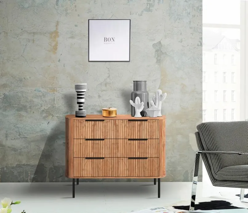 WOLFMÖBEL Kommoden|Nachttische & Kommoden-Sideboard Bronx 4483 Akazie