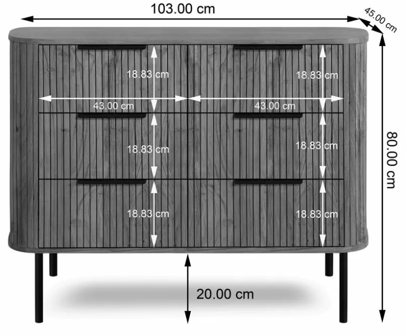Sideboard Bronx 4484<WOLFMÖBEL