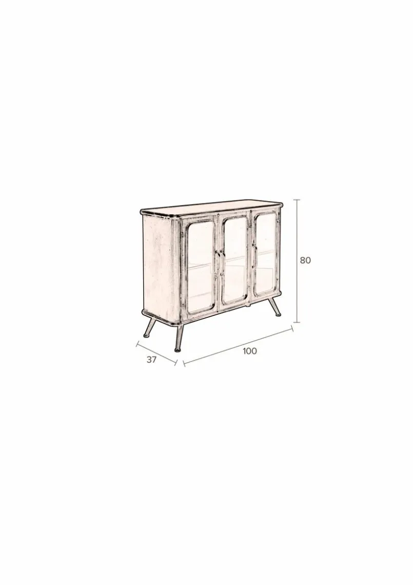 Kommoden|Zuiver Sideboard Denza Schwarz