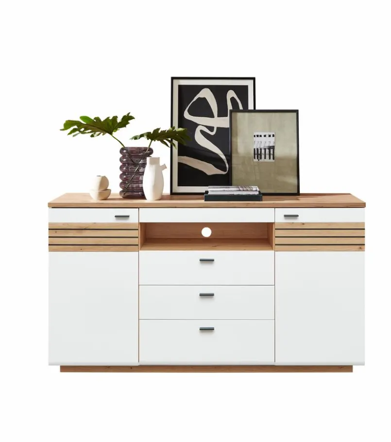 Wohnconcept Kommoden-Sideboard Duron Weiß