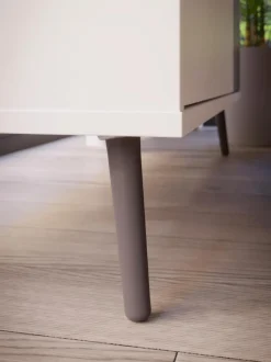 Kommoden|FORTE Sideboard Harllson Weiß / Grau