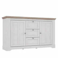 FORTE Nachttische & Kommoden-Sideboard Iloppa SZ Weiß