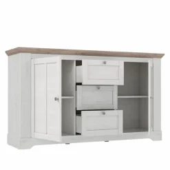 FORTE Nachttische & Kommoden-Sideboard Iloppa SZ Weiß