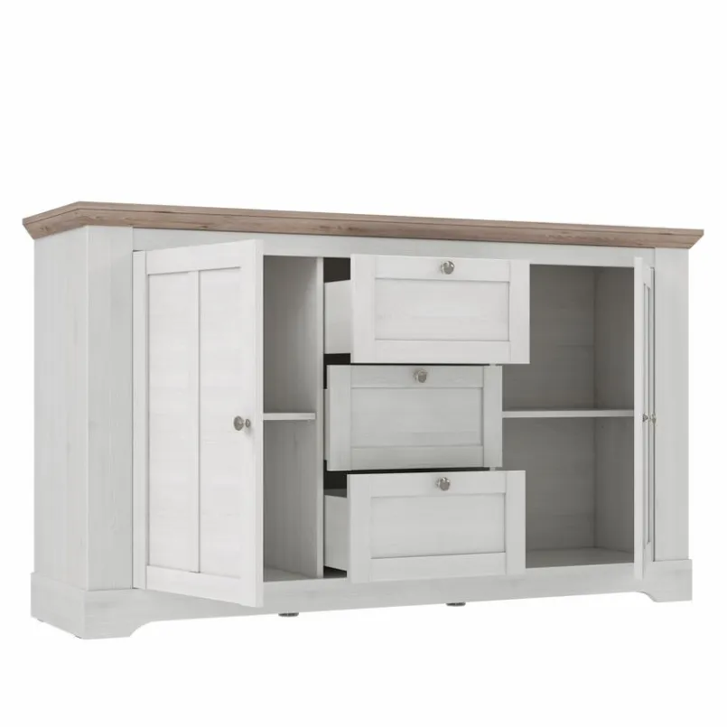 FORTE Nachttische & Kommoden-Sideboard Iloppa SZ Weiß