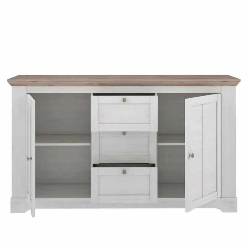 FORTE Nachttische & Kommoden-Sideboard Iloppa SZ Weiß