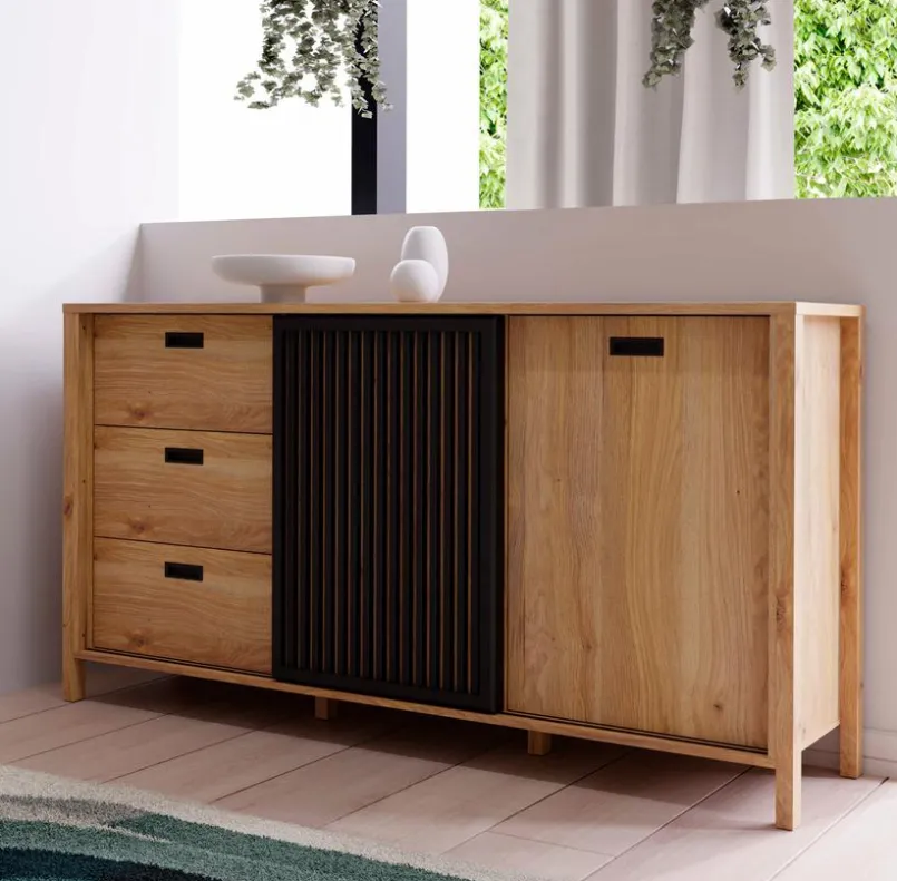 FORTE Kommoden|Kommoden-Sideboard Jytana Eiche