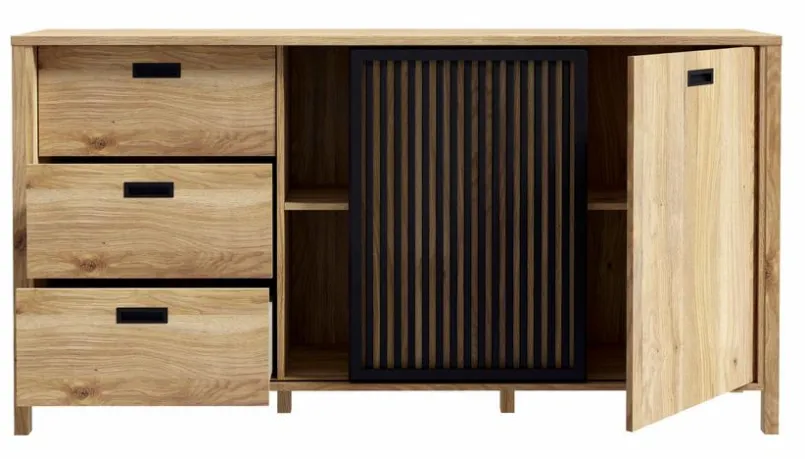 FORTE Kommoden|Kommoden-Sideboard Jytana Eiche
