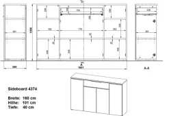 Sideboard Mailand<Germania New