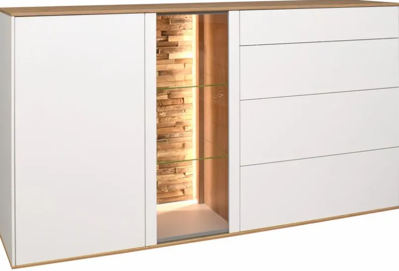 Mäusbacher Kommoden-Sideboard Meran Weiß / Matt