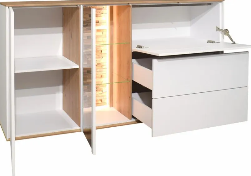 Mäusbacher Kommoden-Sideboard Meran Weiß / Matt