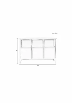 Zuiver Kommoden-Sideboard Miya Weiß