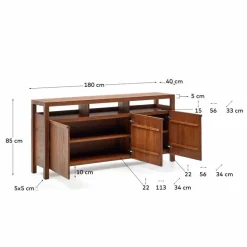 Kave Home Kommoden-Sideboard Sashi Teak