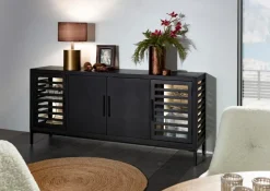 Kommoden|Gutmann Factory Sideboard Showcase Schwarz