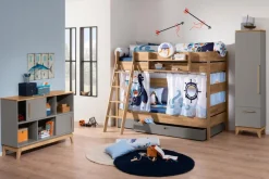 Kinderkommoden & -Nachttische|Kinderkommoden & -Nachttische|Paidi Sideboard Sten Grau