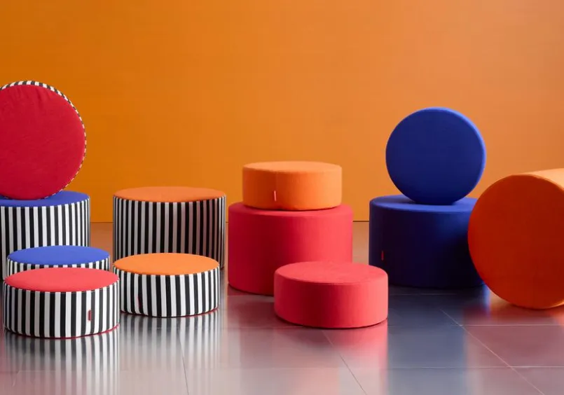 INNOVATION LIVING Sitzgelegenheiten|Sitzgelegenheiten-Sitzhocker Pauke 50 Spezial Orange