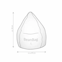 Sitting Point Sitzgelegenheiten|Sitzgelegenheiten-Sitzsack Beanbag fluffy hearts Rose