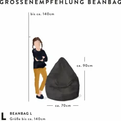 Sitzsack Beanbag Fluffy L<Sitting Point Discount