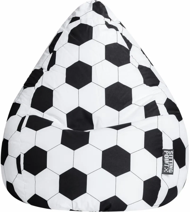 Sitzgelegenheiten|Sitzgelegenheiten|SLH Sitzsack Beanbag Fußball XL Weiß