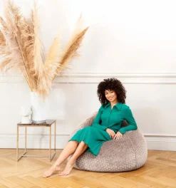 Sitting Point Sitzgelegenheiten|Sitzgelegenheiten-Sitzsack Beanbag Mink XXL Taupe