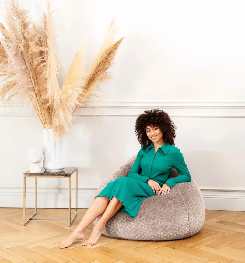 Sitting Point Sitzgelegenheiten|Sitzgelegenheiten-Sitzsack Beanbag Mink XXL Taupe