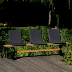 Gartenstuhl-Auflagen|Gartenbänke|NIEHOFF GARDEN Sitzschale Nette, Batyline Anthrazit