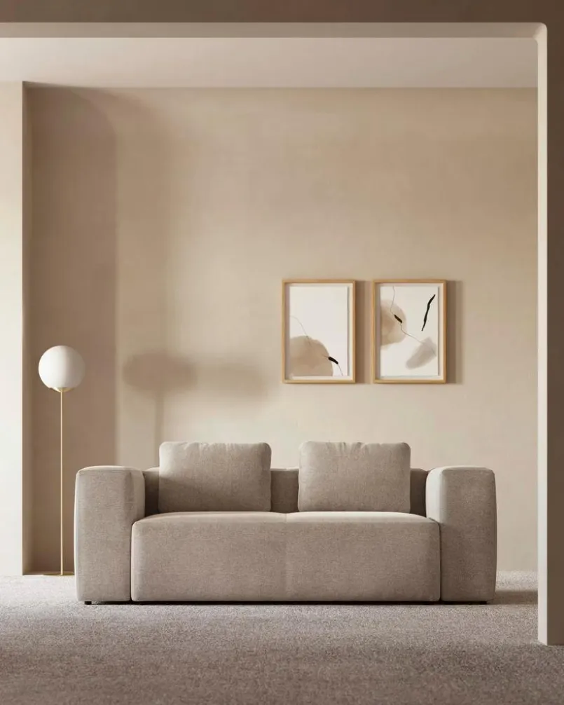 Kave Home Sofas & Couches-Sofa Blok Beige