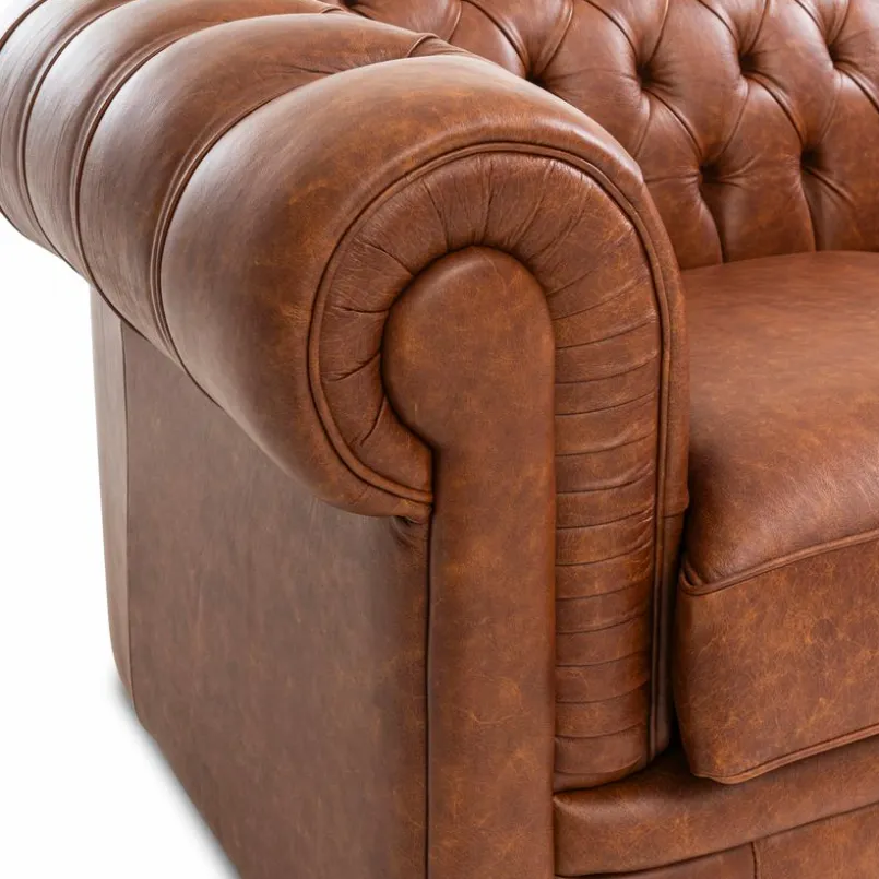 Sofas & Couches|Stilreich Sofa Chester Cognac