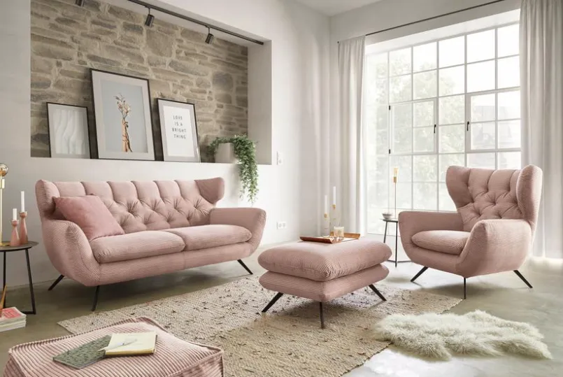 Portobello Sofas & Couches-Sofa Chester Rosa