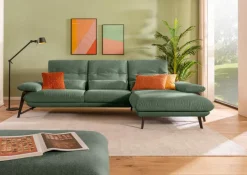 Sofas & Couches|Segmüller Werkstätten Sofa inkl. Longchair Denise Grün