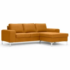Nordic Collection Sofas & Couches-Sofa mit Hocker Shea Curcuma