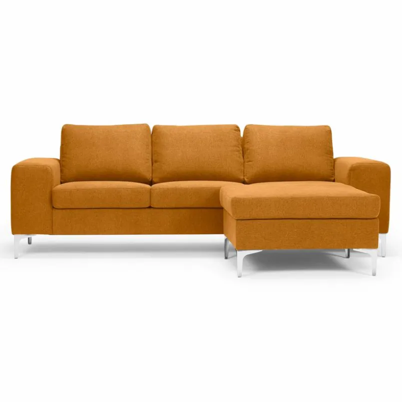 Nordic Collection Sofas & Couches-Sofa mit Hocker Shea Curcuma