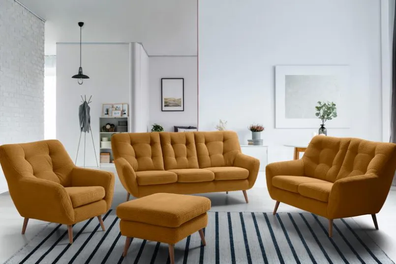 Exxpo by Gala Sofas & Couches-Sofa Scandi Mustard
