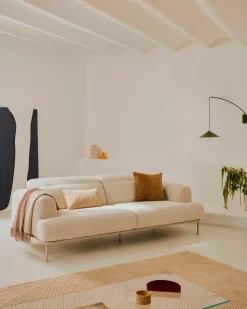 Kave Home Sofas & Couches-Sofa 3-Sitzer Aurum Beige