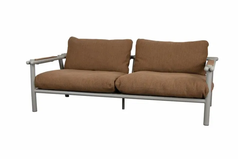 Cane-line Gartensofas|Loungesofas-Sofa 2-Sitzer Sticks Taupe
