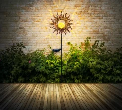 Solar-Erdspieß Metall, rostfaben<Globo Discount
