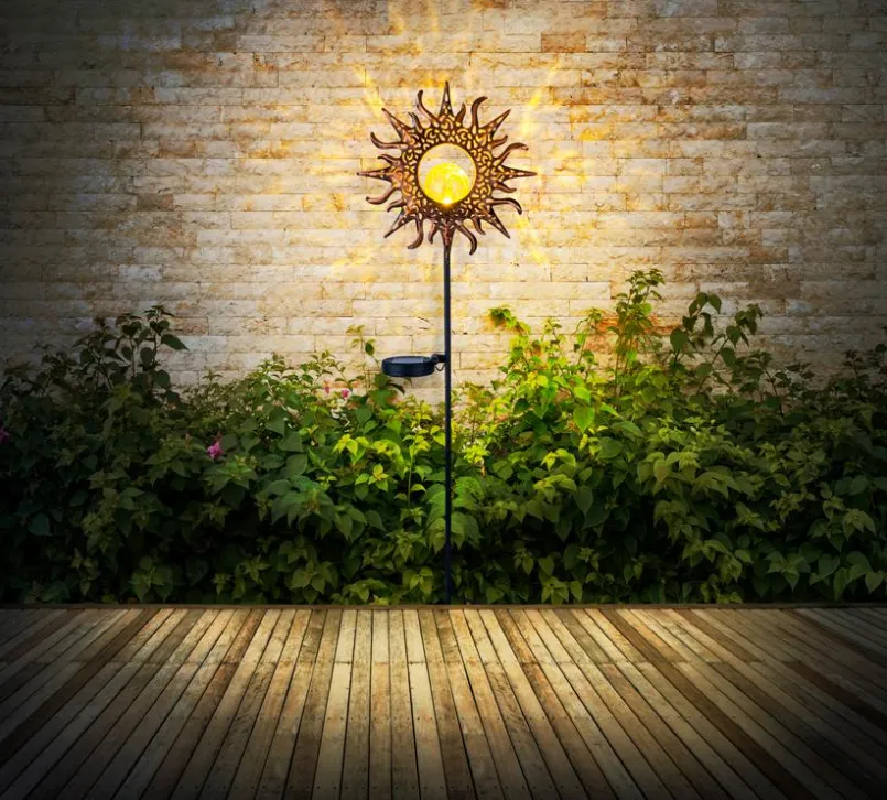 Solar-Erdspieß Metall, rostfaben<Globo Discount