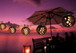 Led-Solarleuchten|Led-Solarleuchten|Globo Solar-Lichterkette null Schwarz