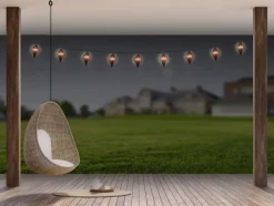Led-Solarleuchten|Led-Solarleuchten|Globo Solar-Lichterkette null Schwarz